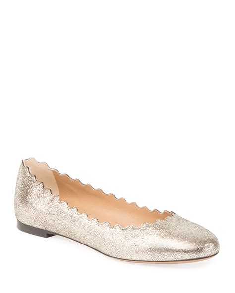 chloe ballerina flats sale|chloe lauren scalloped ballet flats.